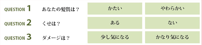 たった３問 簡単診断 あなたの コタアイケア を探そう ヘアサロン運営で安心の通販サイトt S Familiar